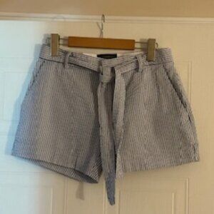 Banana Republic Light Gray Striped Shorts – Size 2